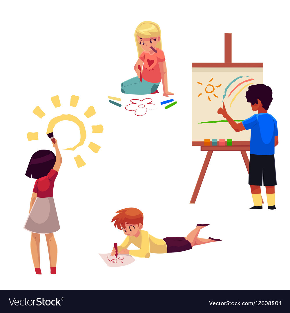 Kids crayons Royalty Free Vector Image - VectorStock