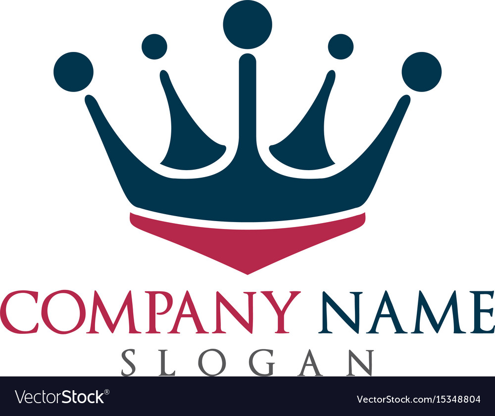 Download King crown logo design Royalty Free Vector Image