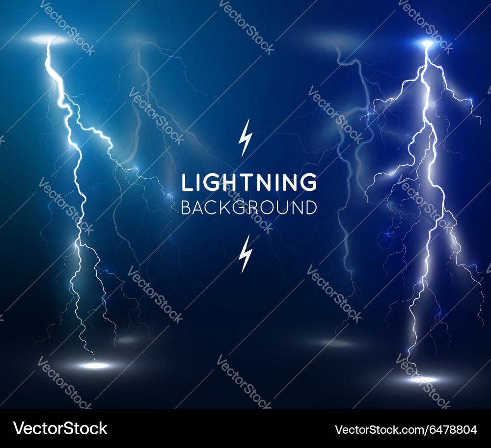 Lightning flash strike background Royalty Free Vector Image