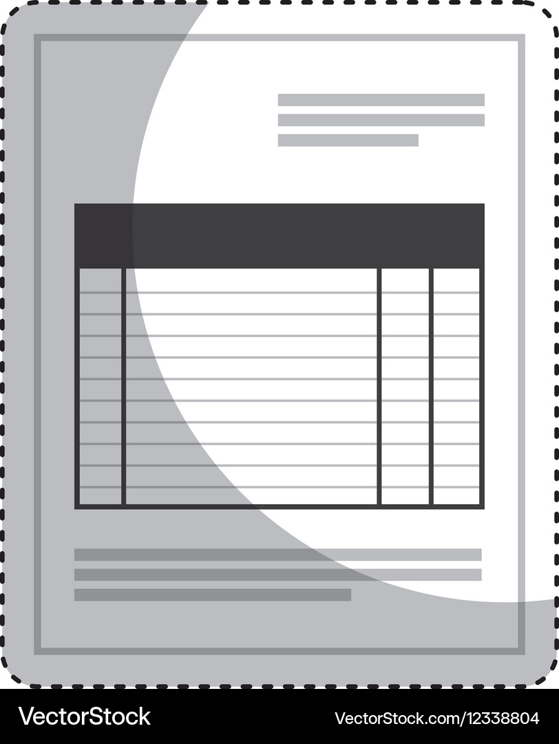 Paper document office isolated icon Royalty Free Vector