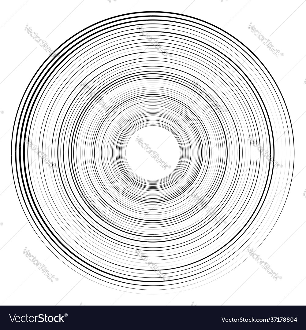 Random concentric circles rings radial