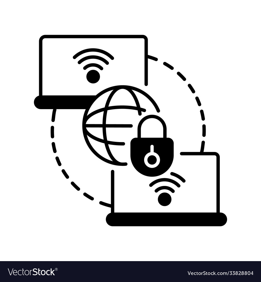 Secure Private WAN Network Icon