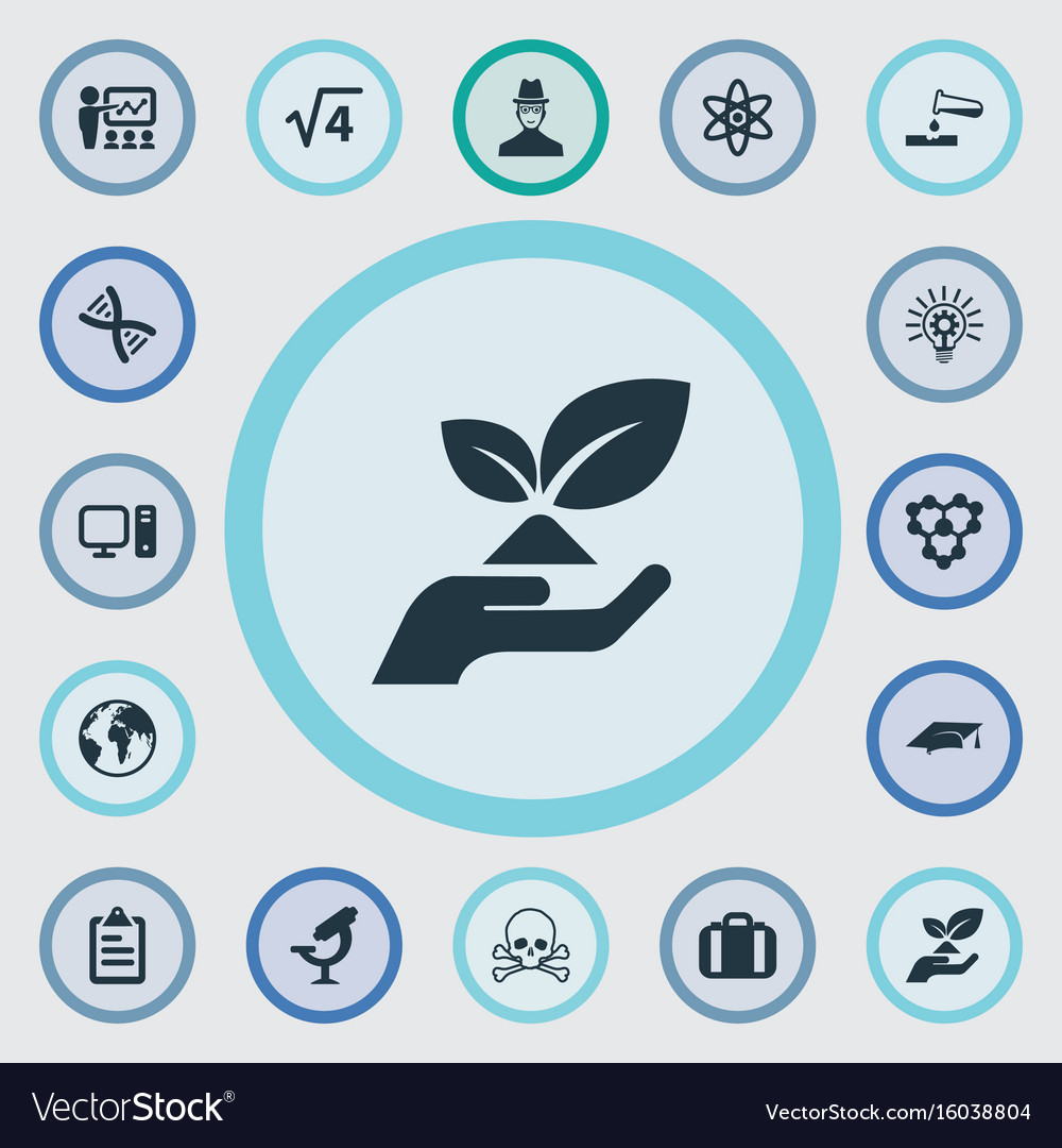 Set of simple study icons