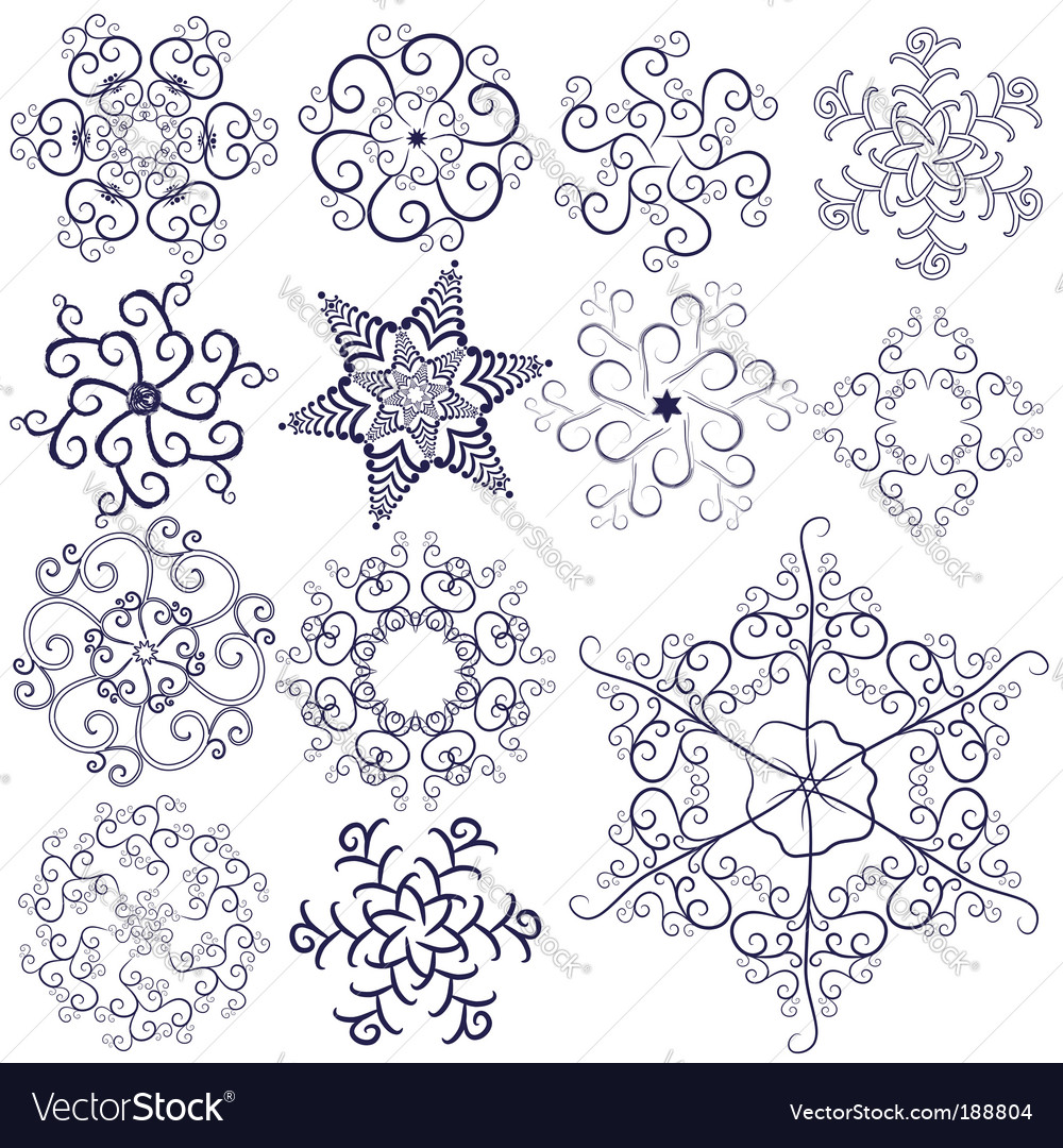 Snowflake Collection - Winter Patterns