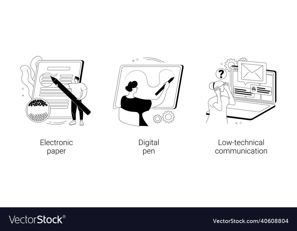 Using technology abstract concept vector image Using technology abstract concept