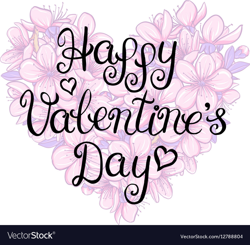 Valentinstag Vintage Schrift Hintergrund