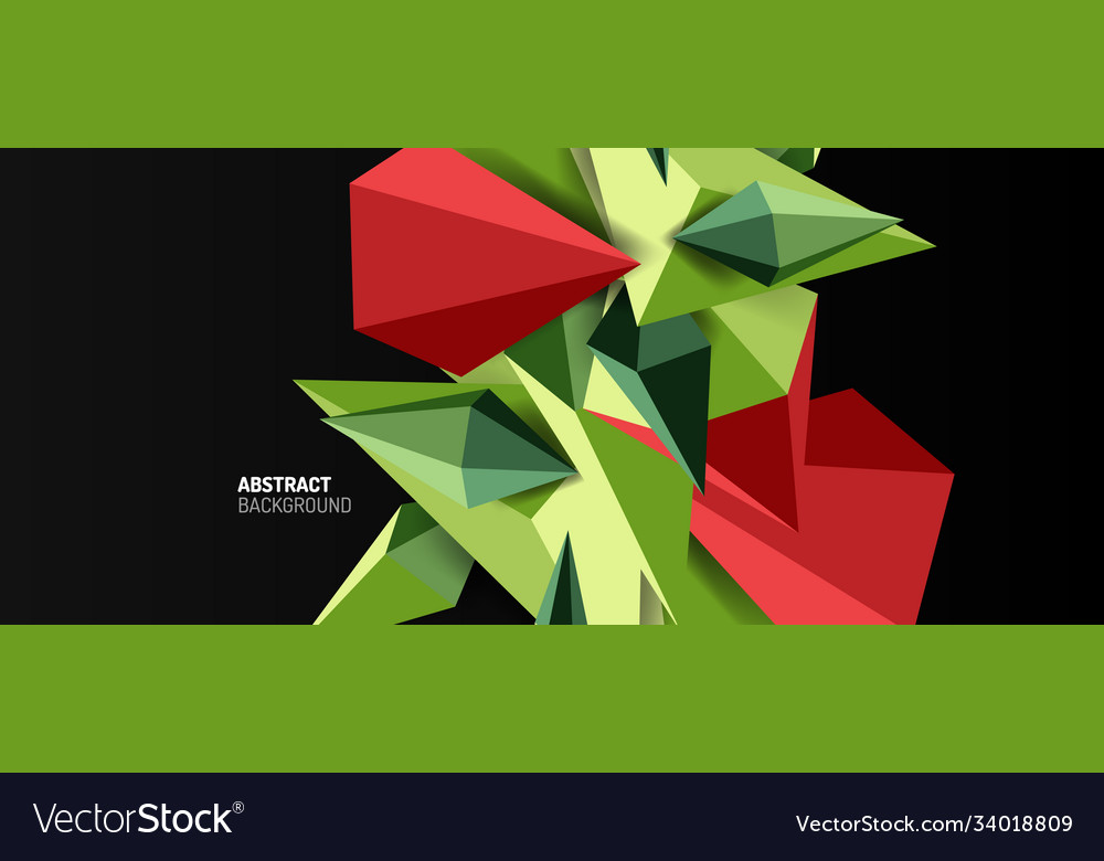 3d low poly abstract shape background