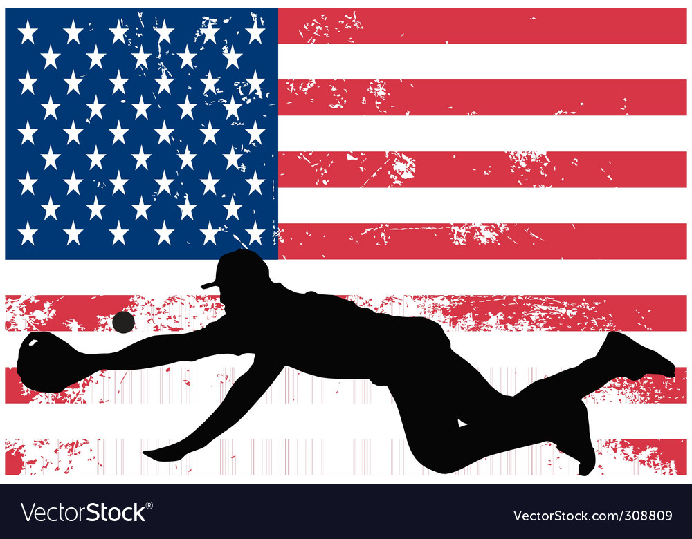 Baseball Catcher Silhouette