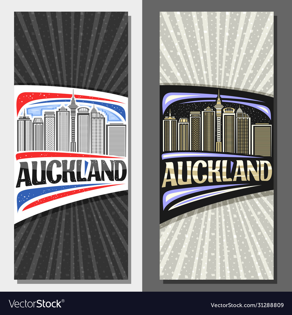 Layouts for auckland Royalty Free Vector Image