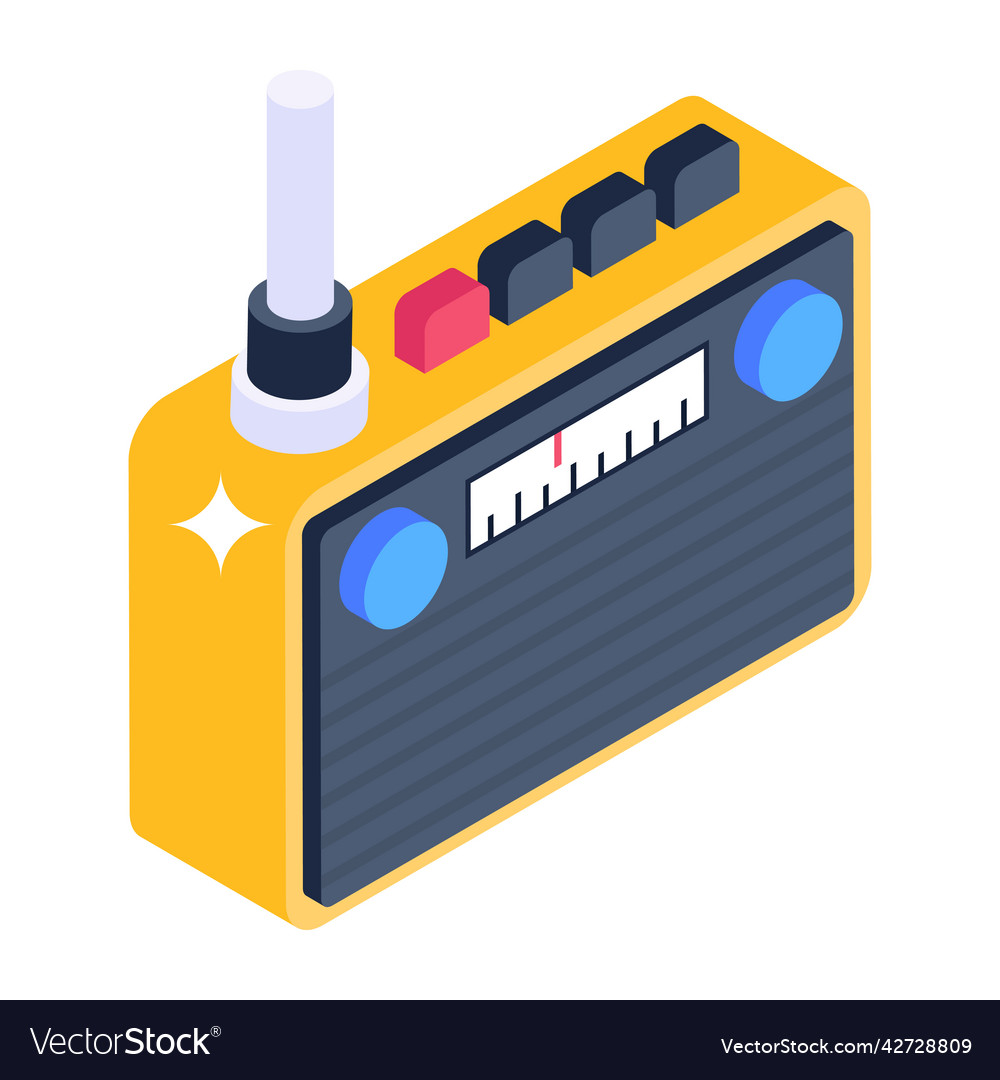 Radio Royalty Free Vector Image - VectorStock