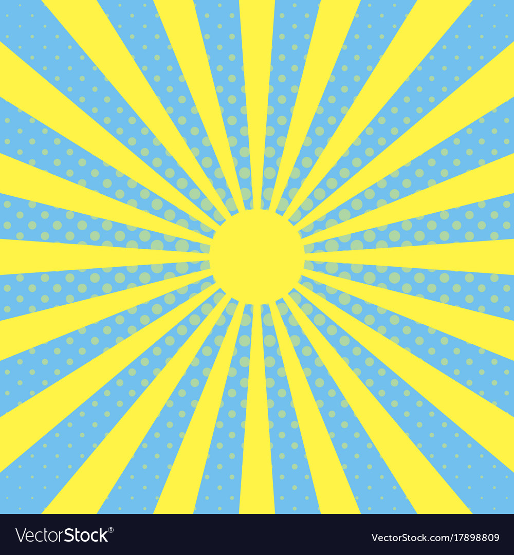 Retro Sun Ray Background