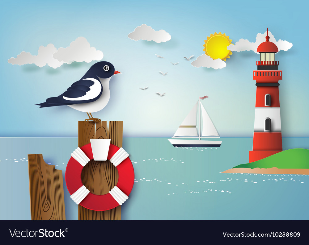 Seagull standing on a wooden