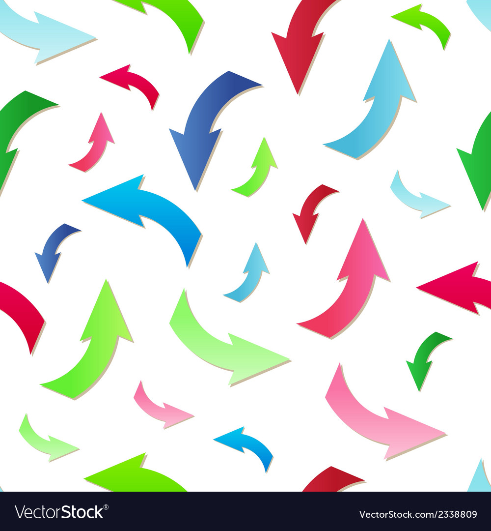 Seamless pattern with arrows