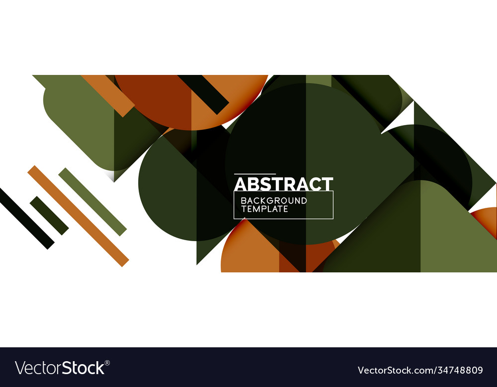 Simple circles and triangles abstract background Vector Image Simple circles and triangles abstract background