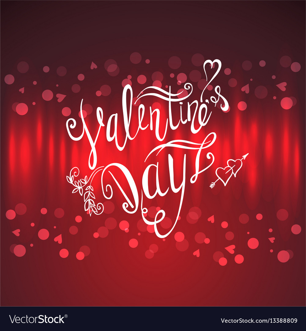 Valentine's Day Lettering Background