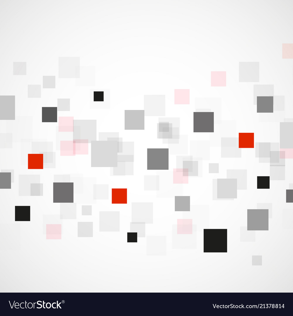 Abstract background with black and red squares