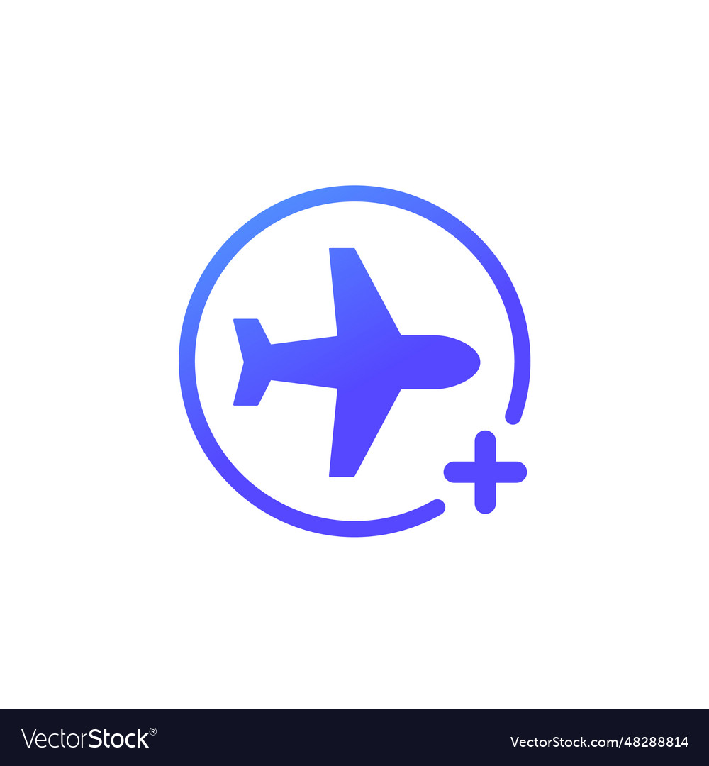 Add a flight icon with an airplane
