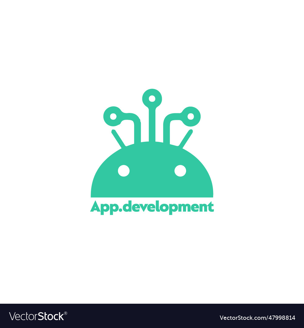 App development logo Royalty Free Vector Image