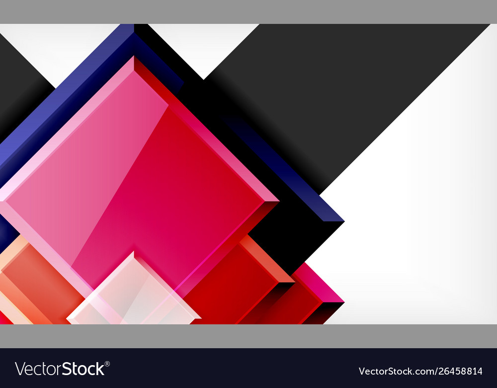 Colorful square and rectangle blocks background Vector Image Colorful square and rectangle blocks background