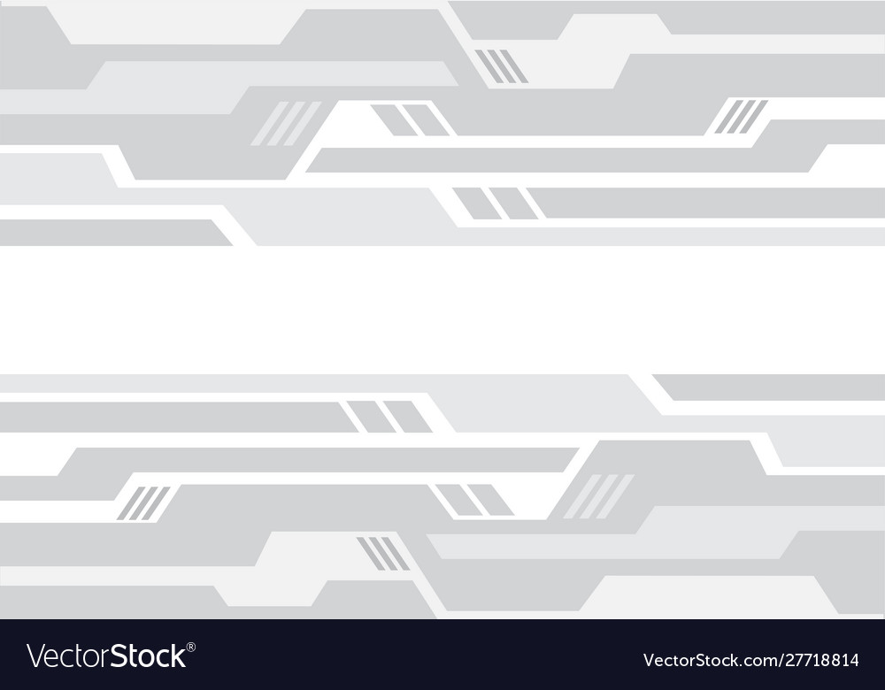 Geometric Circuit Pattern - Grey