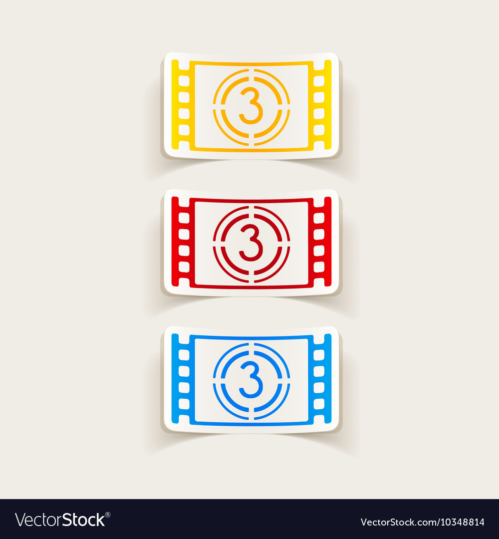 Realistic design element countdown