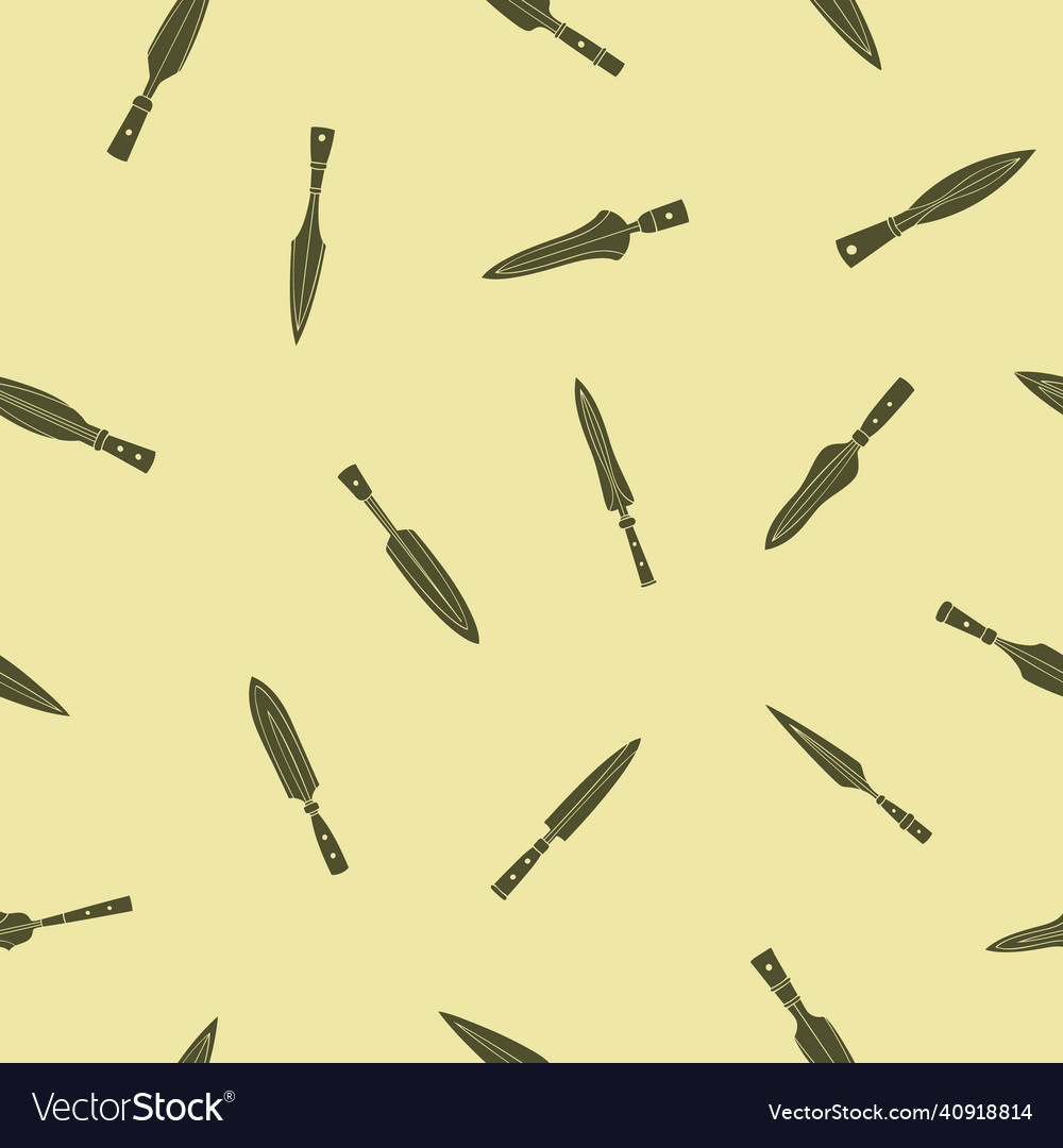 Seamless pattern with ancient spearheads
