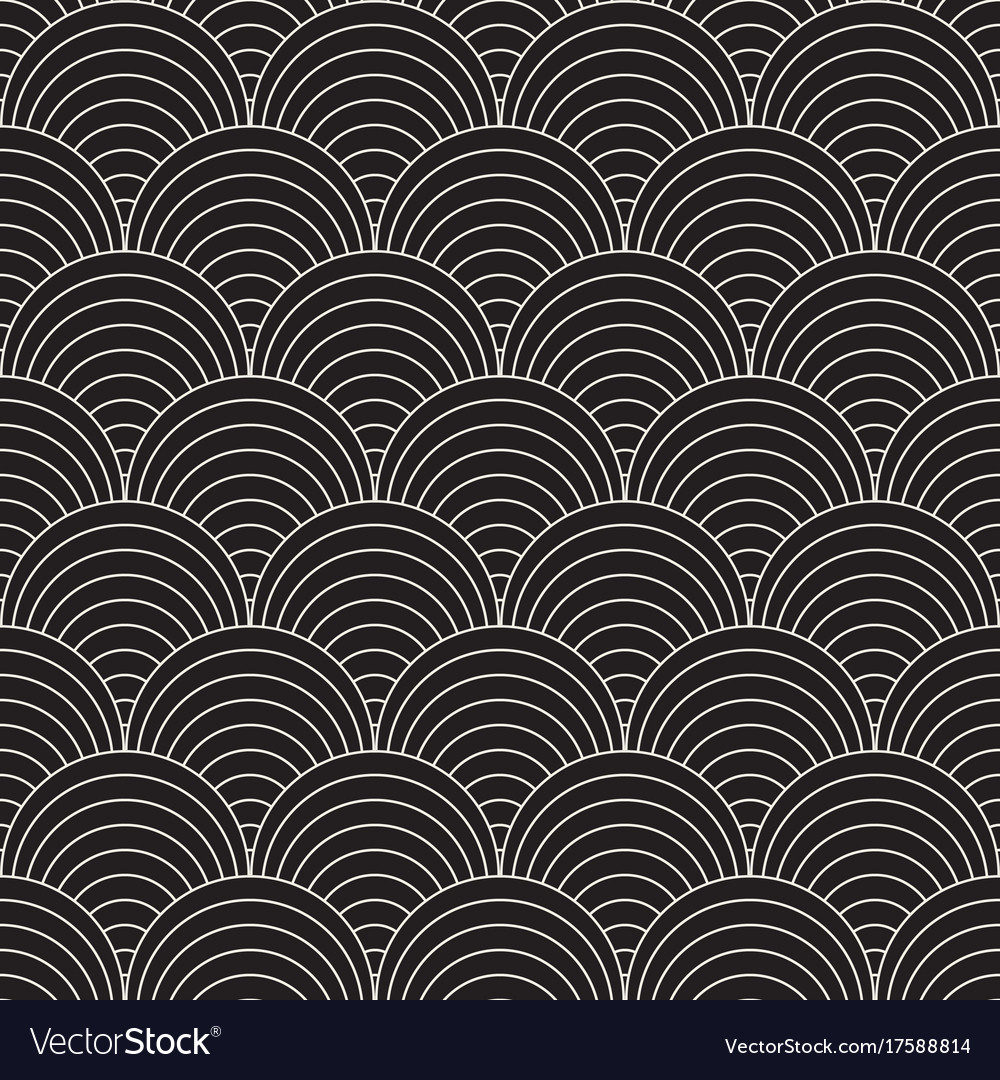 Seamless rounded lines pattern abstract