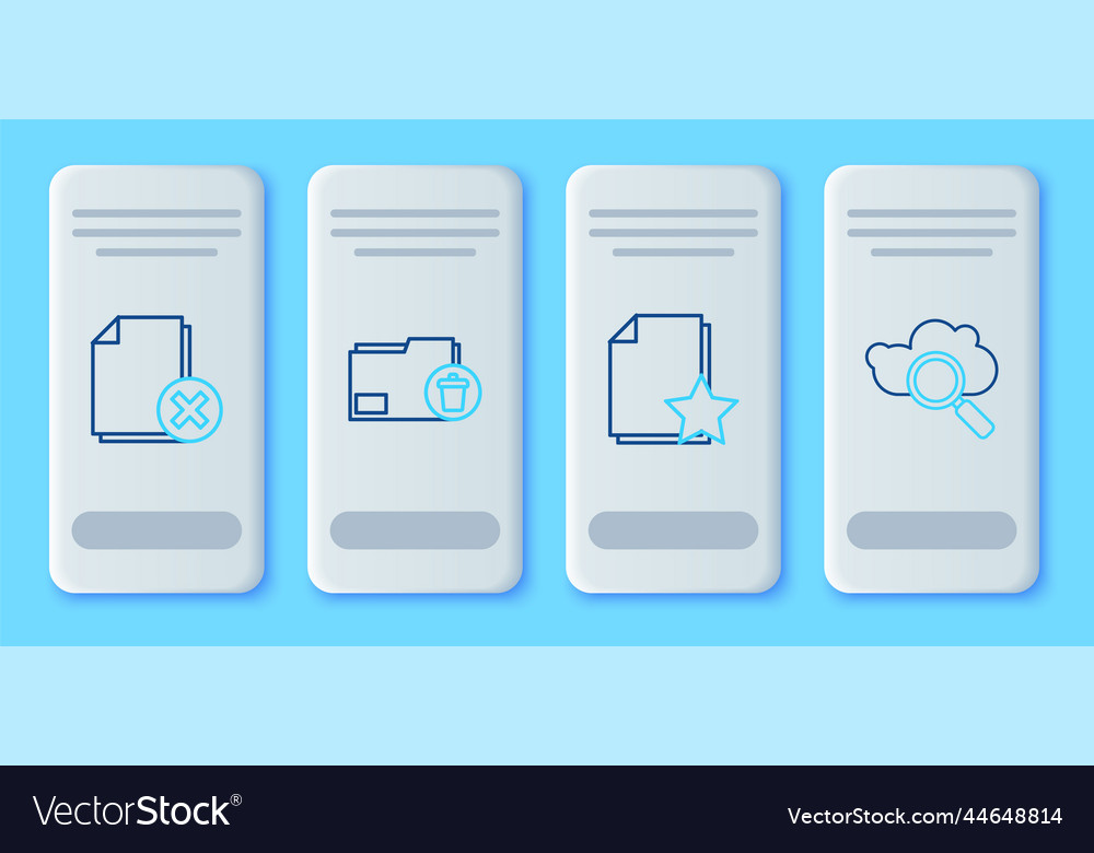 Ordnerdokument mit Sterndatei festlegen vector image Ordnerdokument mit Sterndatei festlegen