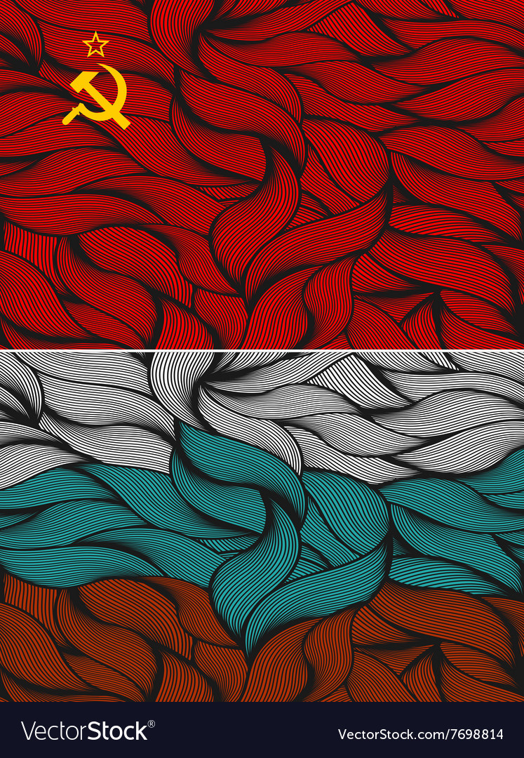 Set of two flags