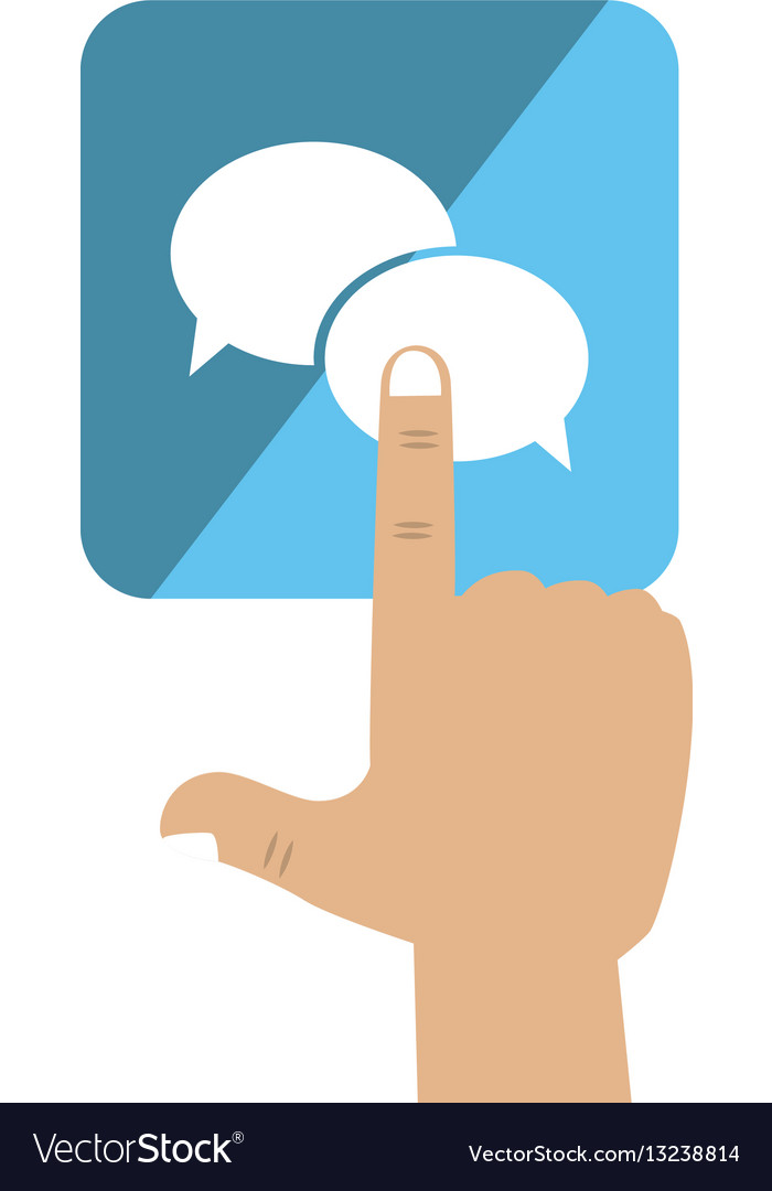 Speech bubble message isolated icon