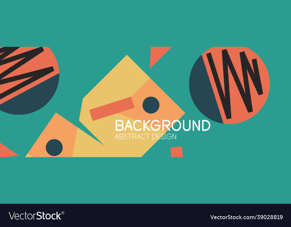 Abstract background with blocks lines geometric Vector Image Abstract background with blocks lines geometric