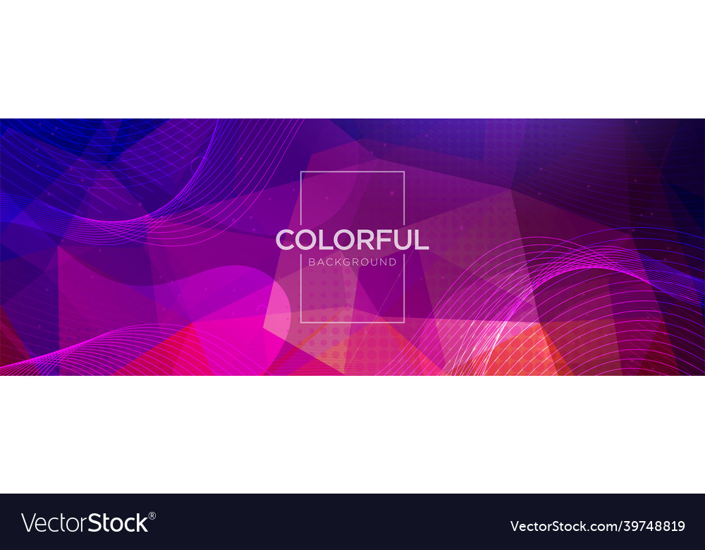 Abstract colorful polygonal with creative dynamic