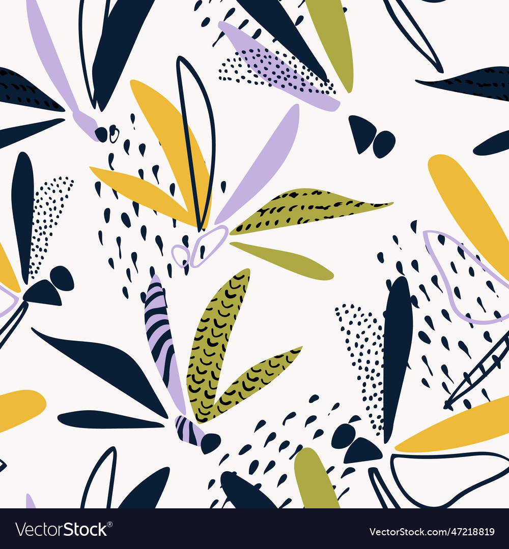 Abstract dragonfly seamless pattern colorful