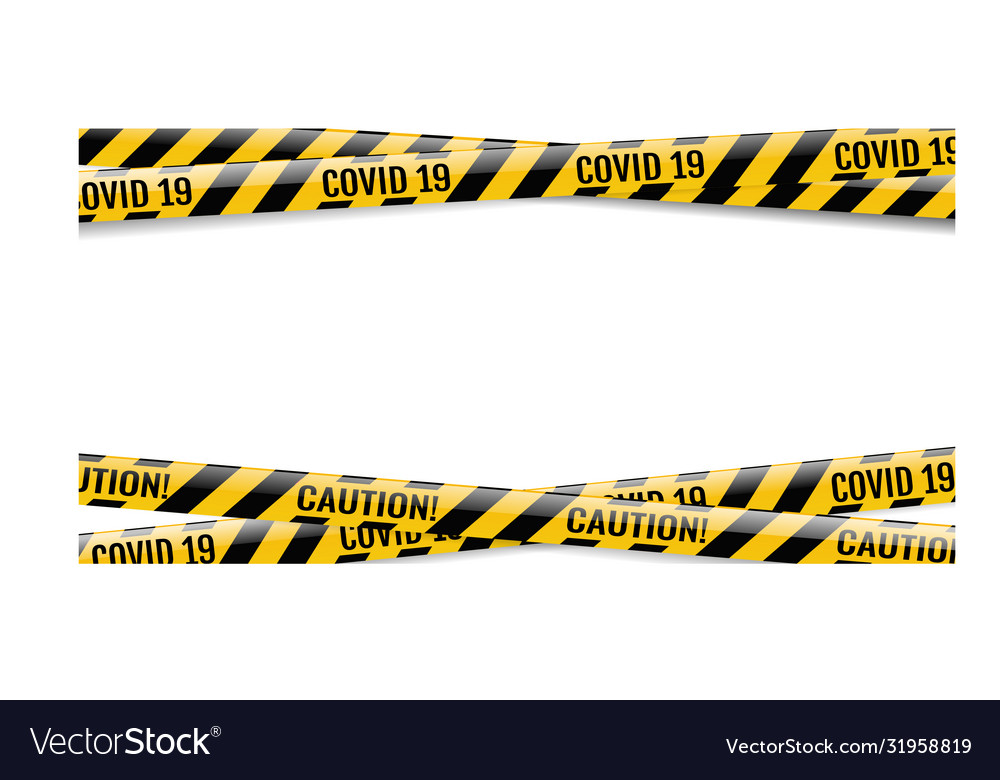 Coronavirus ribbons pandemic concept Royalty Free Vector