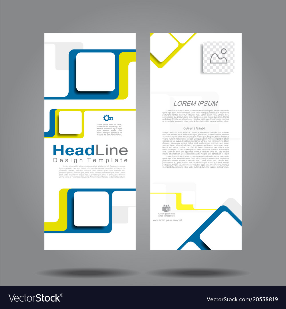 design vertical template flyer banner royalty free vector
