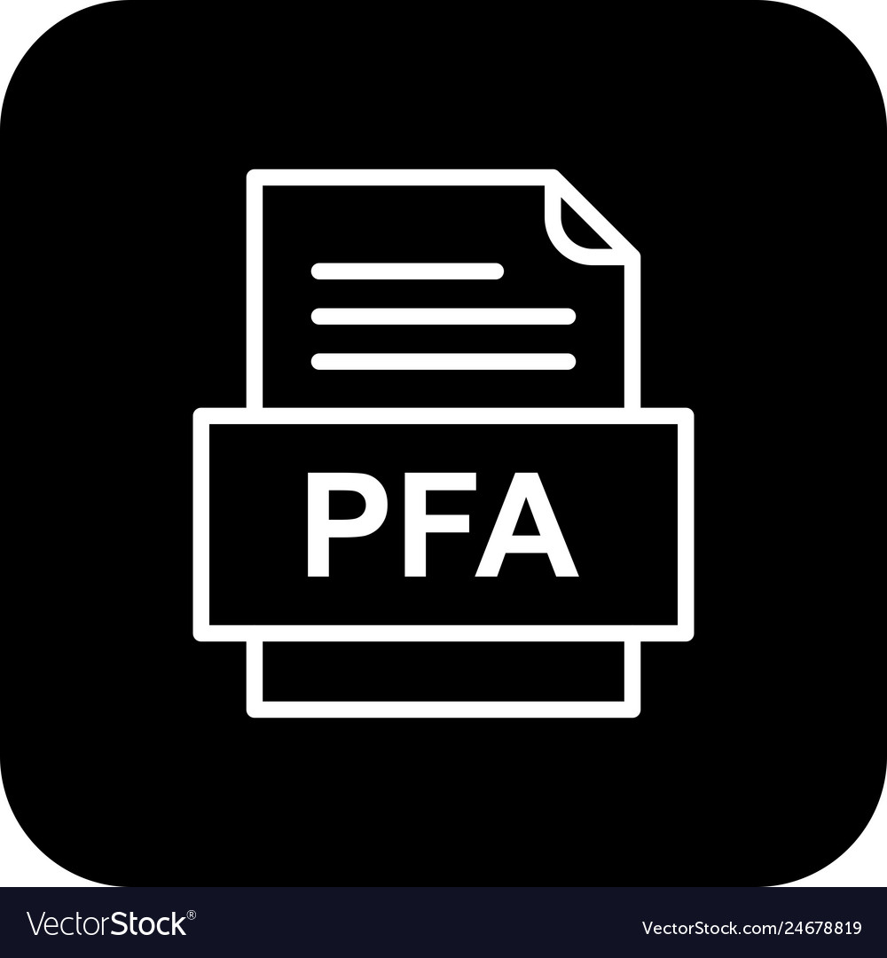 Pfa file document icon