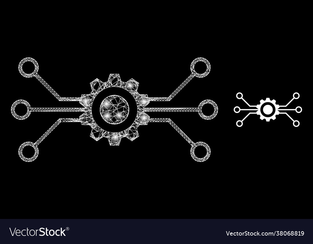 Shiny web model digital technology with colorful vector image Shiny web model digital technology with colorful