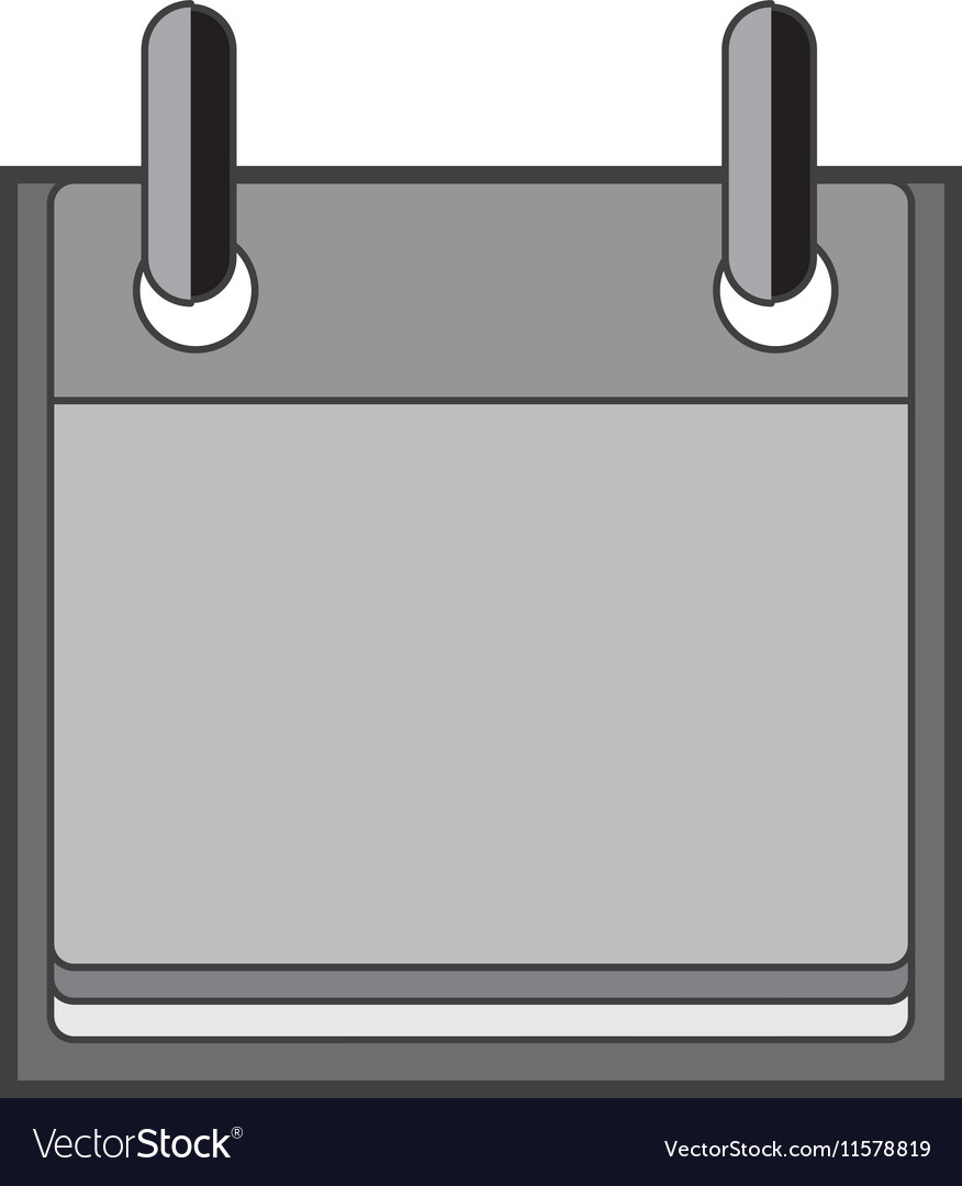 Silhouette with calendar without number