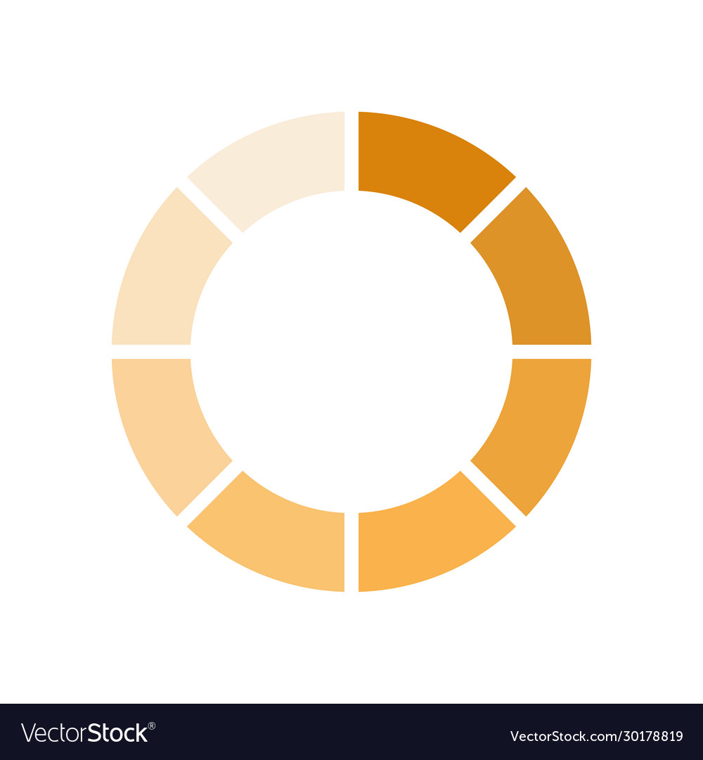 Striped loading circle flat style icon
