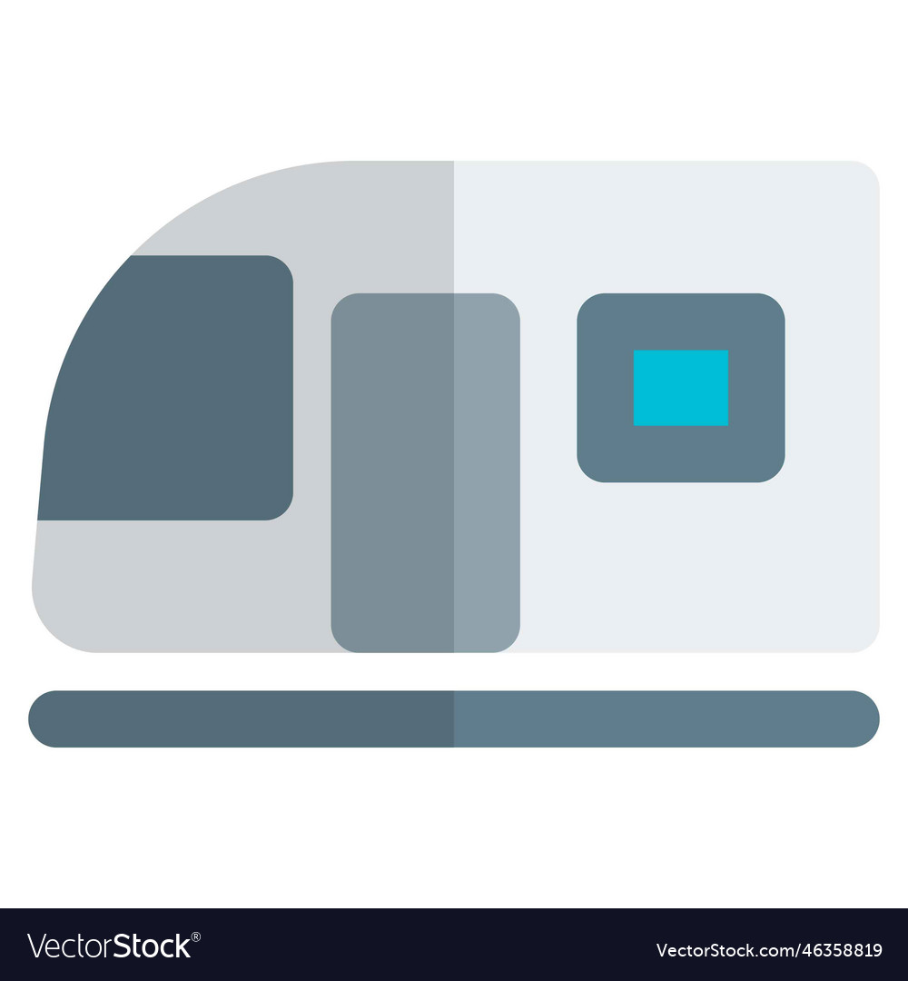 Subway train also known as metro Royalty Free Vector Image