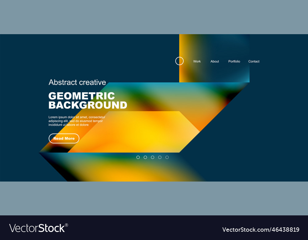 Triangles with fluid gradients abstract landing