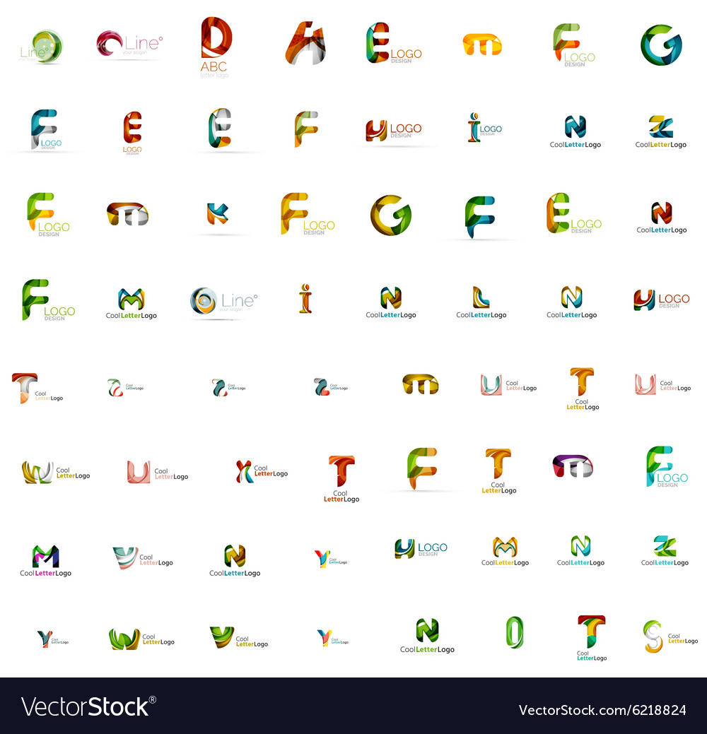 Abstract company logo mega collection type