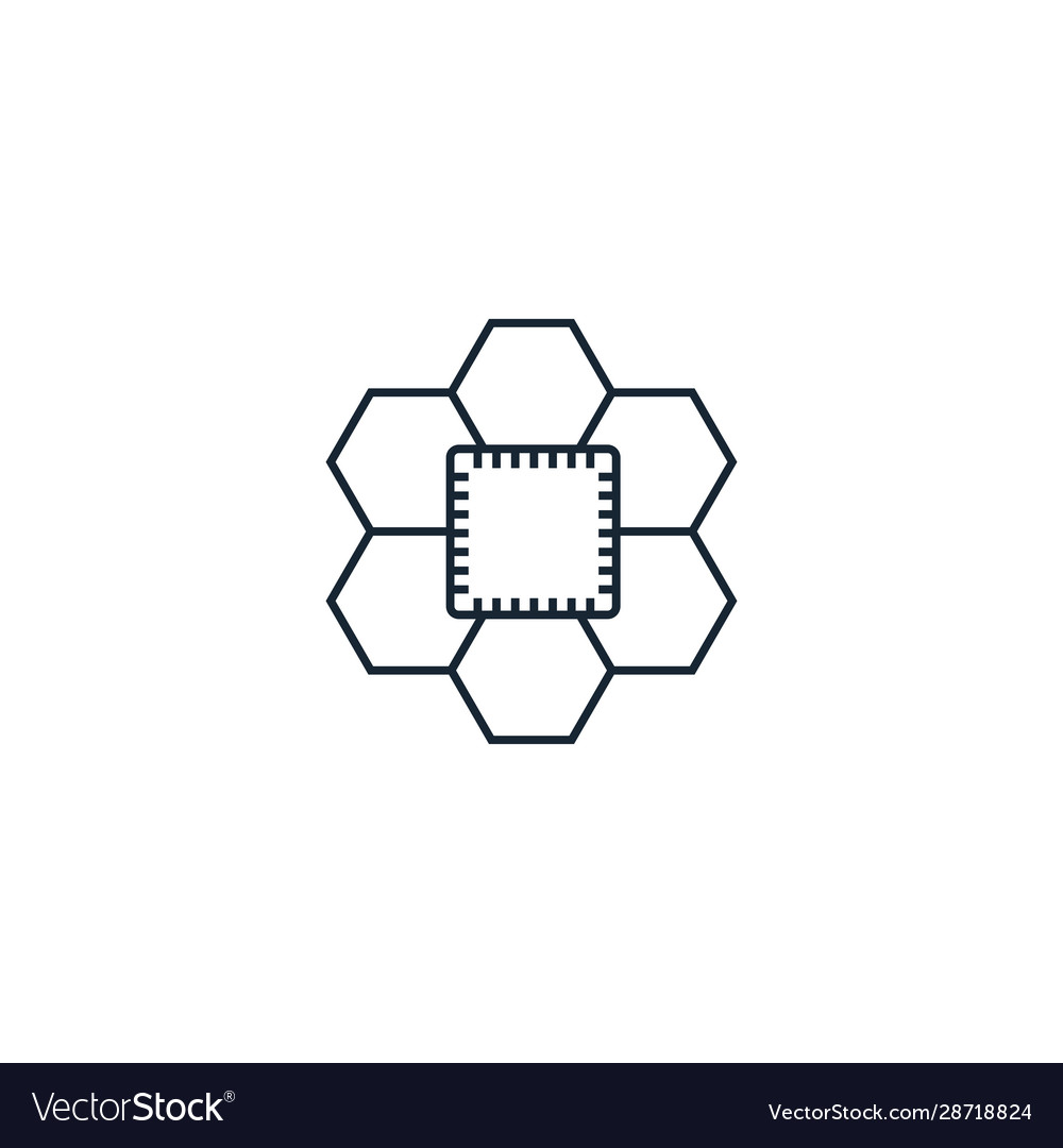 Ai pattern creative icon from artificial