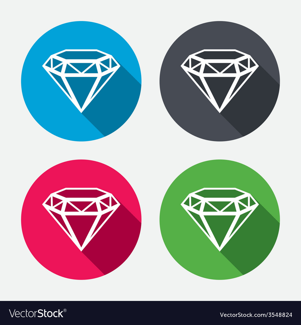 Diamond sign icon jewelry symbol gem stone