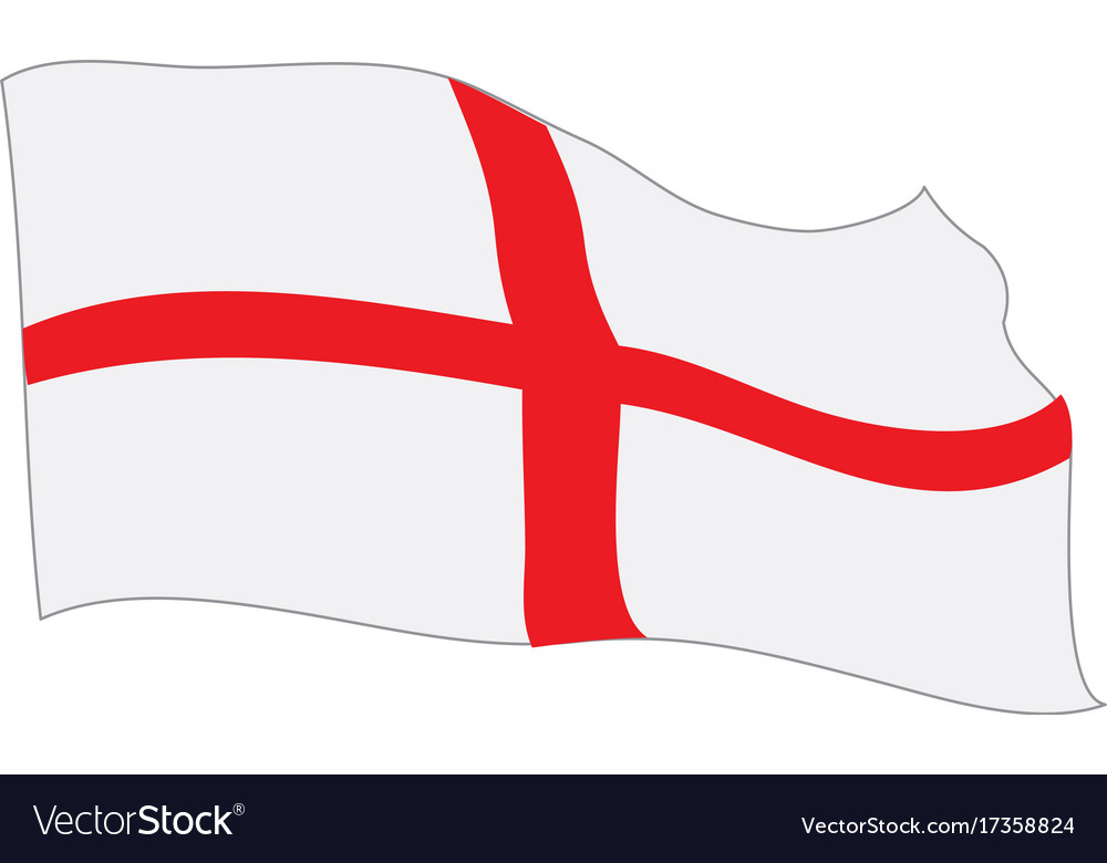 Flag of england Royalty Free Vector Image - VectorStock