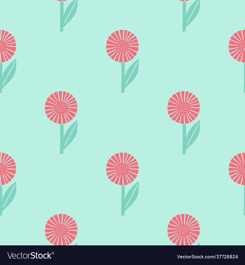 Minimalistic style seamless pattern with pink vector image Minimalistic style seamless pattern with pink