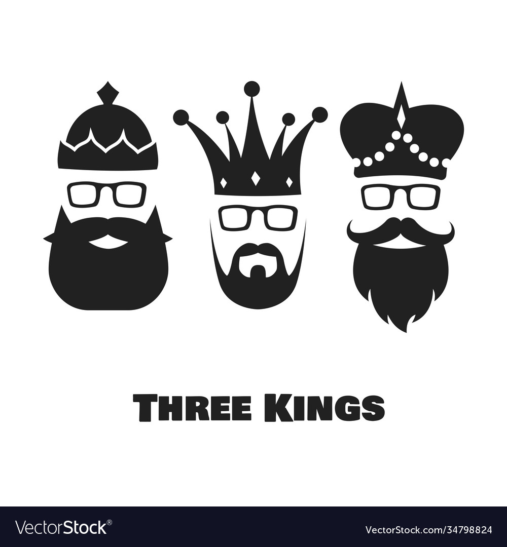 Three kings Royalty Free Vector Image - VectorStock