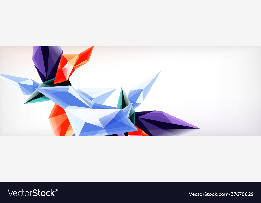 3d triangles and pyramids abstract vector image 3d triangles and pyramids abstract