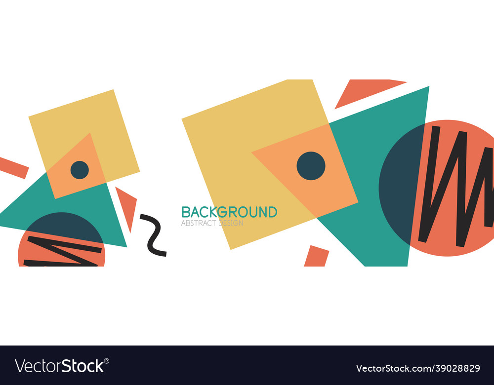 Abstract background blocks lines triangles vector image Abstract background blocks lines triangles