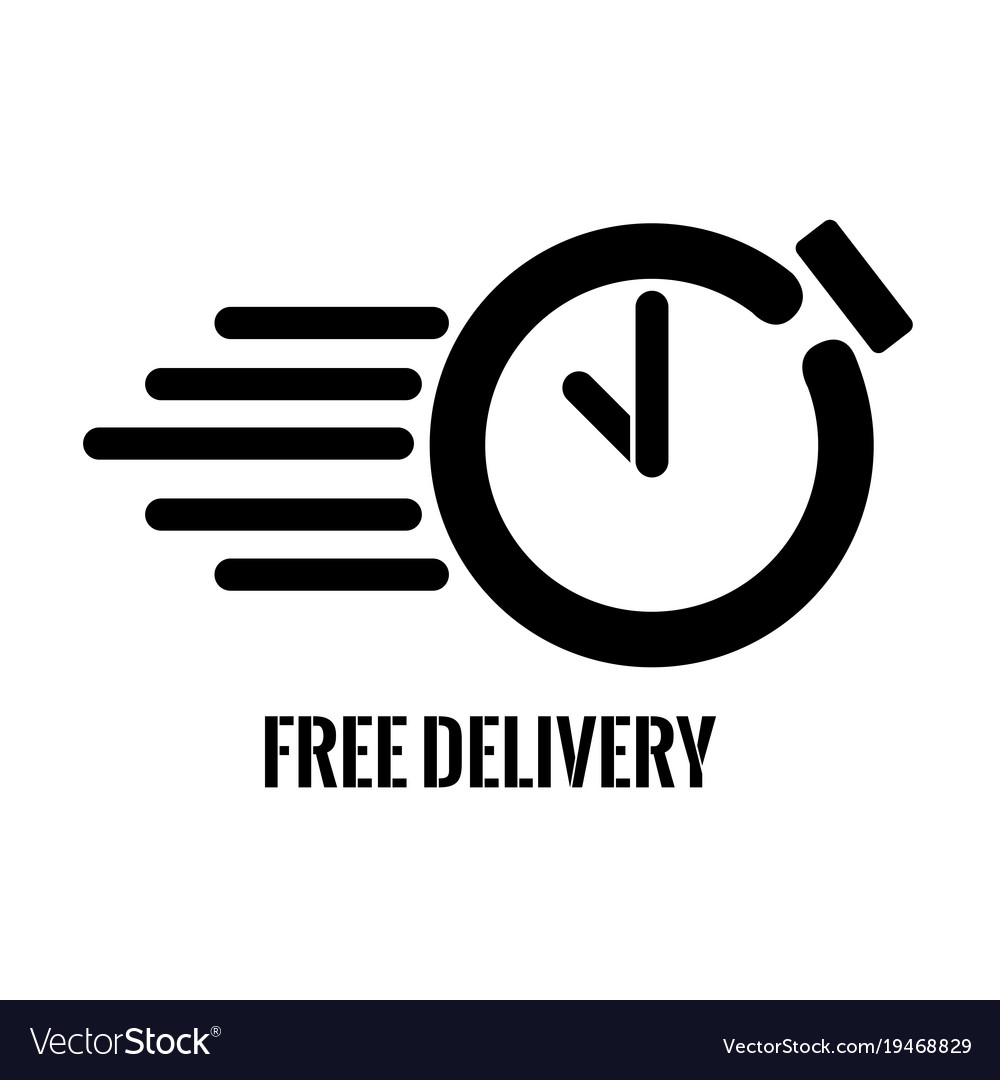 Clock icon with text